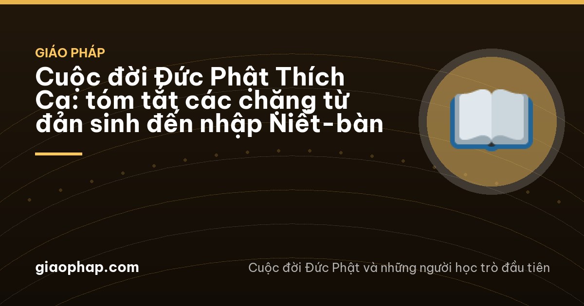Early morning in a pagoda courtyard in Bắc Ninh, a lay woman in a grey robe seen from behind sweeping fallen bodhi leaves, soft haze, warm ochre light